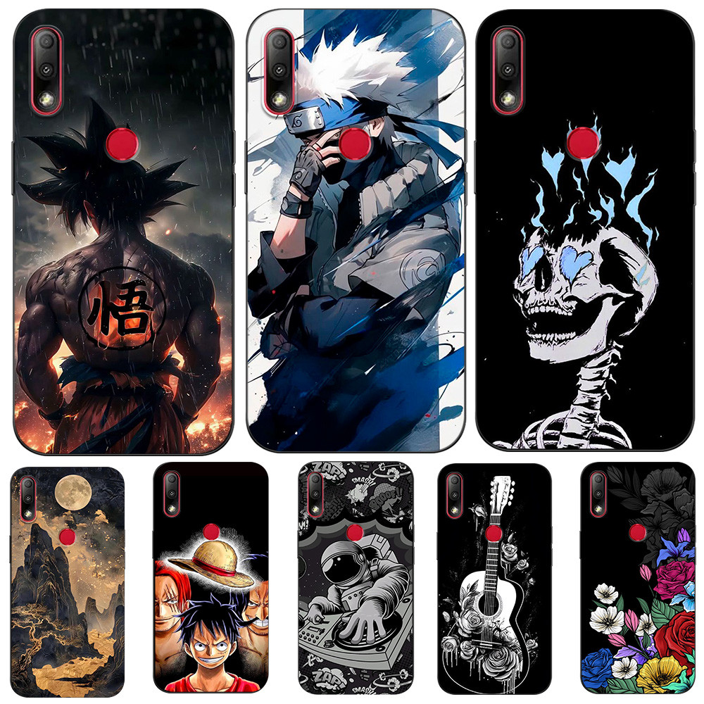 สําหรับ ASUS Zenfone max ZB634KL เคสโทรศัพท์ฝาหลังซิลิคอนสีดํา Tpu Skull ความงาม