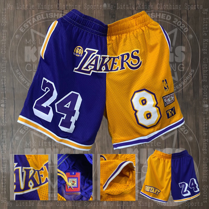MLKC Lakers Fully Patch Jersey Shorts