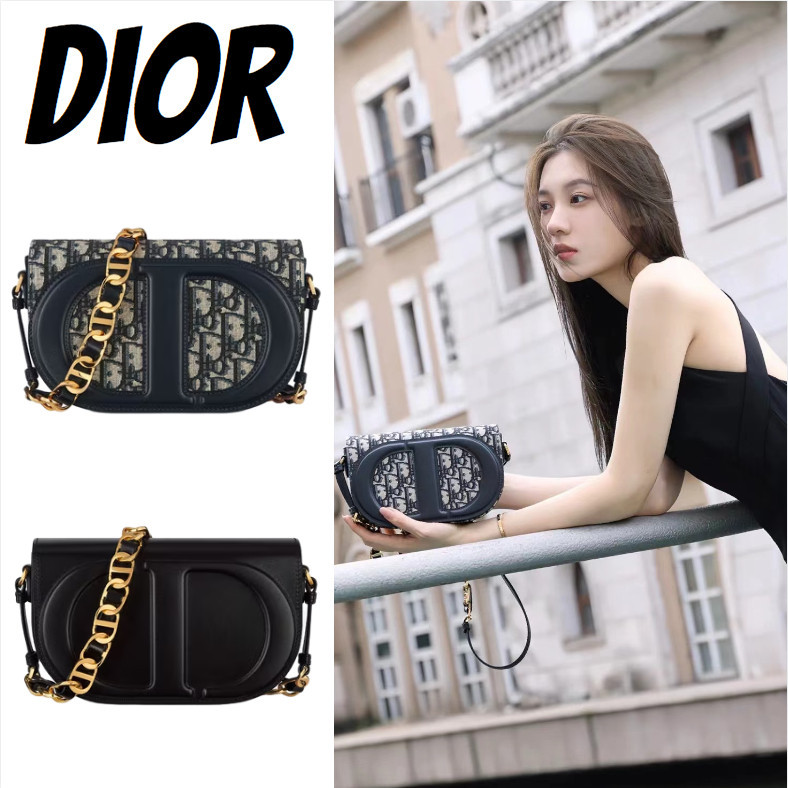 ♞,♘กระเป๋าถือ Dior/CD SIGNATURE (มีสายสะพาย)/กระเป๋าสะพายข้าง/กระเป๋าสะพายข้าง/ใหม่