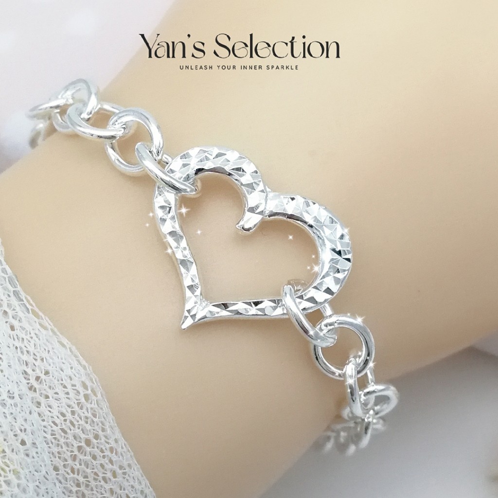 Yans สร้อยข้อมือโซ่เงิน 925 สไตล์คลาสสิก **Rantai Tangan Gelang Perak**925