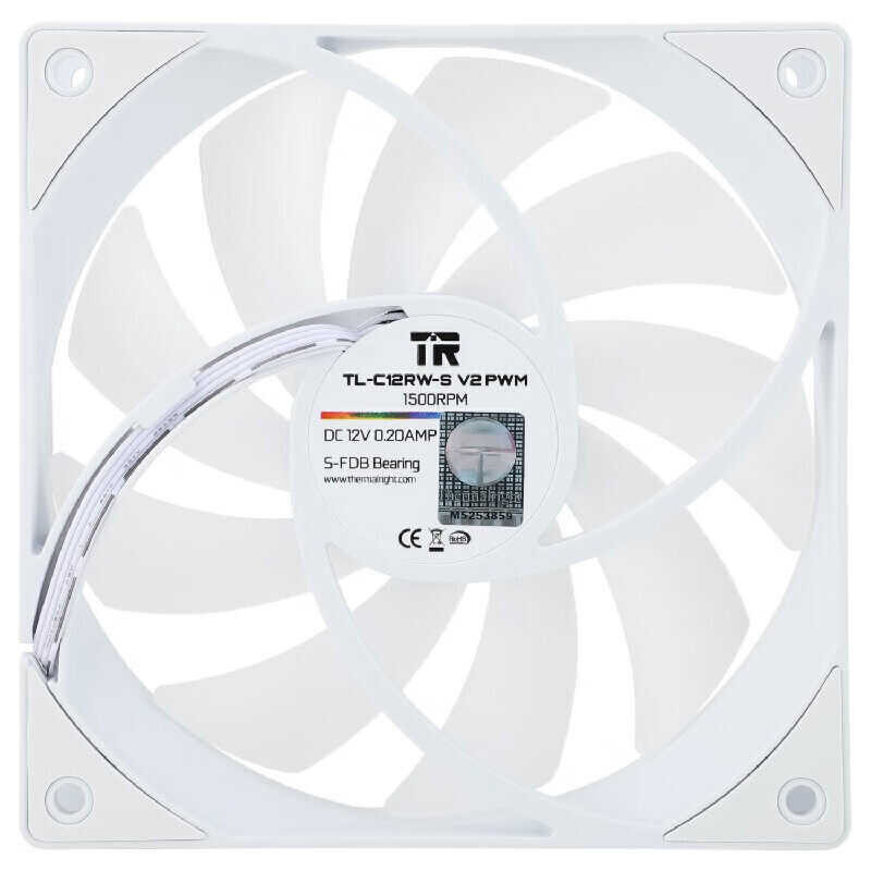 ❤ Tl-C12rb-S Thermalright V2 Tl-C12rw-S เคส V2พัดลมพัดลมทำความเย็นถอยห