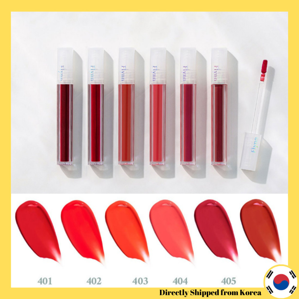 [Flynn ] Stay-in Water Lip Tint 3.4g ( ไม ่ เลอะ & ติดทนนาน ) Delight, Good Luck, Joy, Wish, So swe