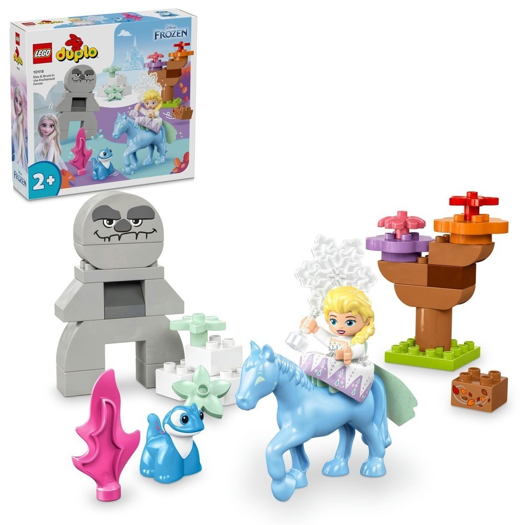LEGO DUPLO Disney Elsa & Bruni in the Enchanted Forest with 4 Characters Birthday Gift for Toddlers 
