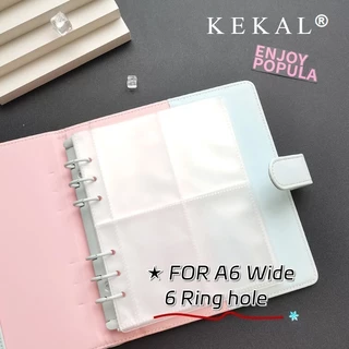 KEKAL Muti-ขนาดป้องกัน Divider สําหรับแขนB5/A5/A6/A7/A8 หลวมใบโปร่งใส Frosted PP ป้องกันพลาสติกแยกสําหรับ binder