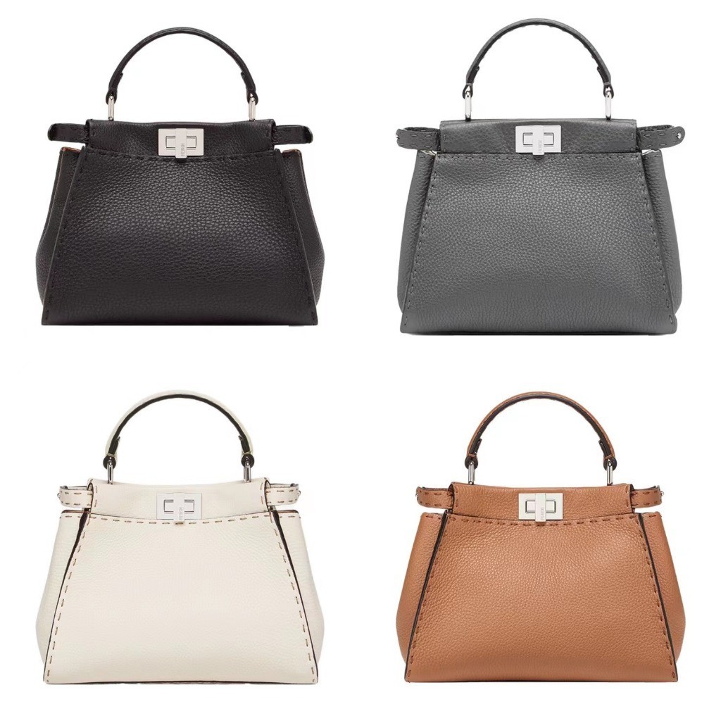 Fendi/Iconic Peekaboo/กระเป๋าสะพาย/กระเป๋าถือ/ของแท้ 100%