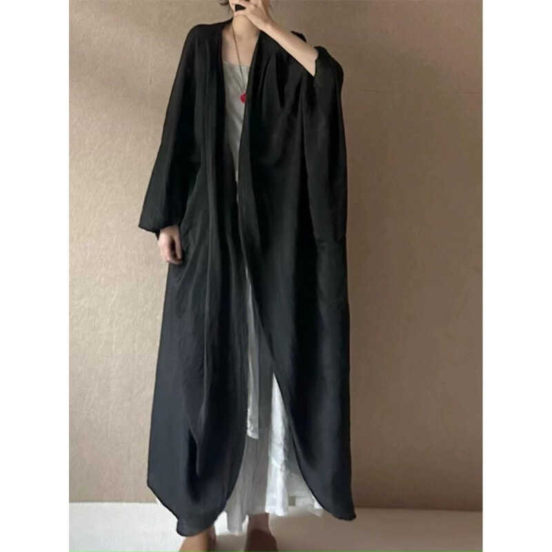 ▣ สไตล์จีนใหม่ หลวม ยาวขนาดใหญ่พิเศษ ผู้หญิง ฤดูร้อน ใหม่แฟชั่นเสื้อผ้าป้องกันแสงแดด Batwing Sl