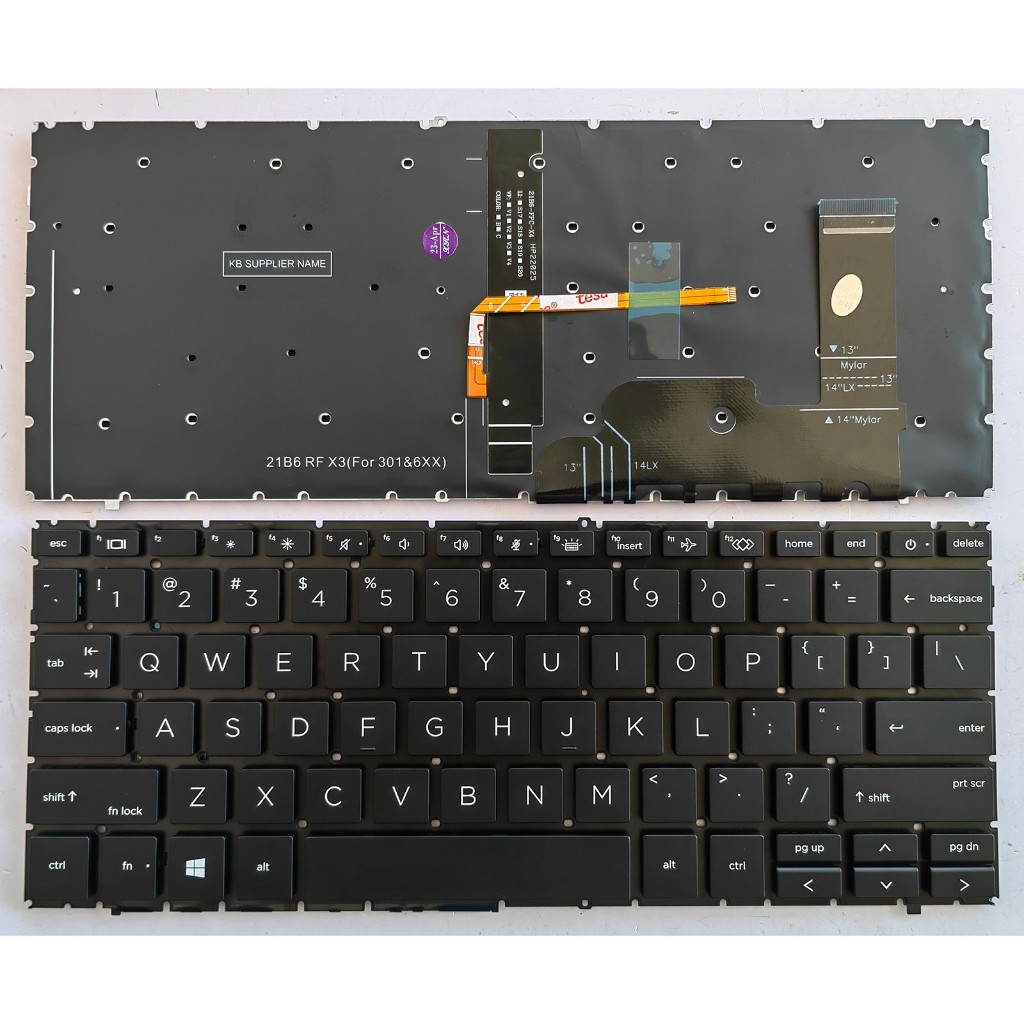 ในสต็อกใหม่สําหรับ HP ProBook 440 G9 445 G9 Series แป้นพิมพ์แล็ปท็อป US
