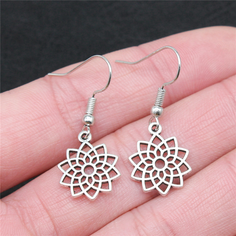 Geometric Water Drop Circle Drop & Dangle รูปที่ 6