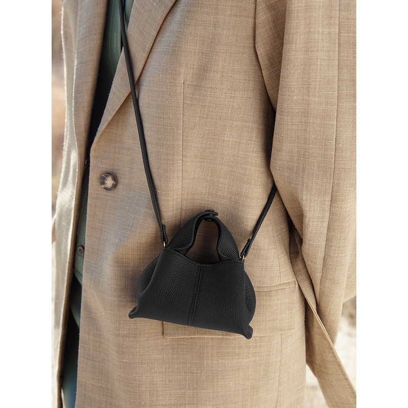 French Polene POLENE Niche Female Bag Mobile Phone Bag New Style Bag Open Shoulder Messenger Bag mi