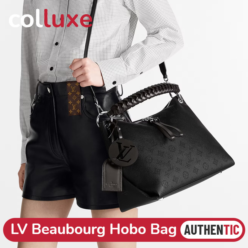 ♞,♘ของแท้หลุยส์วิตตอง Louis Vuitton BEAUBOURG HOBO MM Portable Messenger Bag