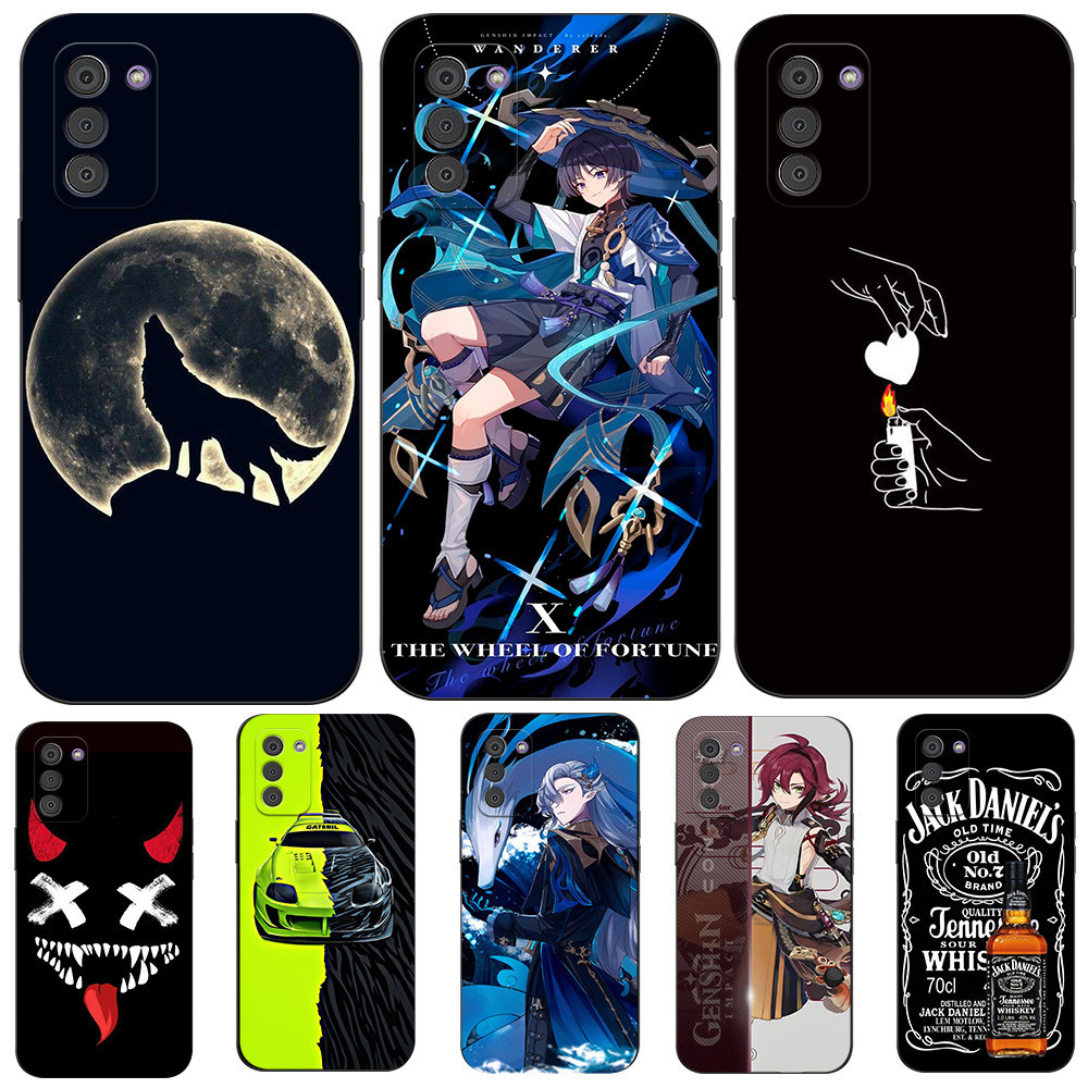 สําหรับ NOKIA G42 G310 5G เคสโทรศัพท์ฝาหลังซิลิคอนสีดํา Tpu Genshin บทบาท