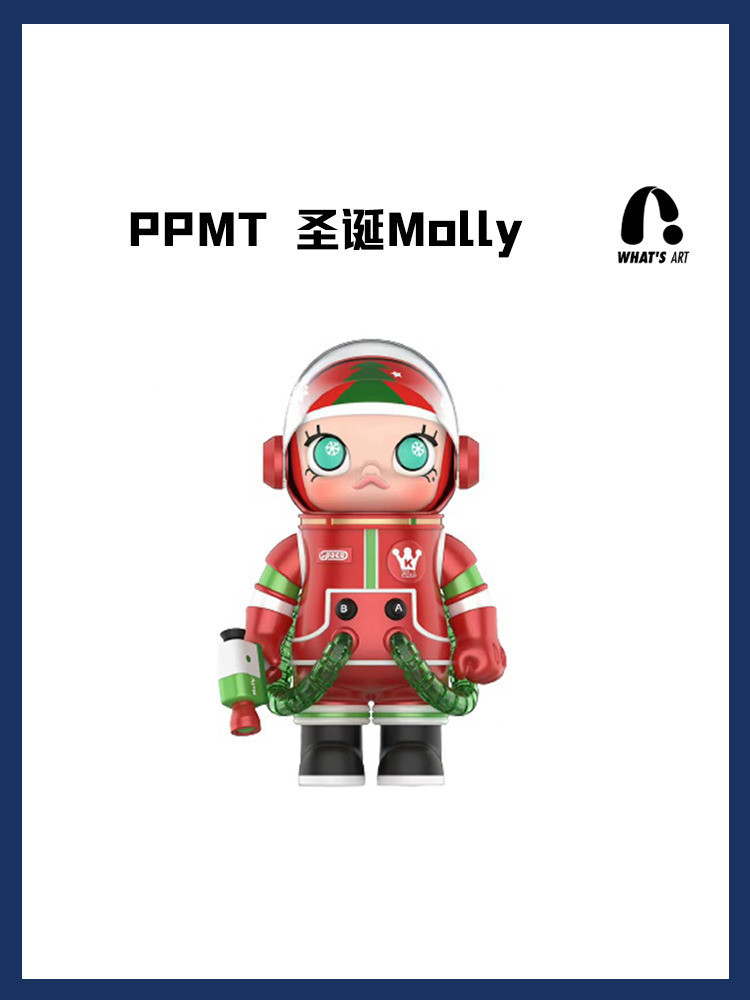 2024- POPMART Bubble Mart 400% Molly Christmas นักบินอวกาศ 1000% MEGA Jasmine Dava Blind Box เล่น