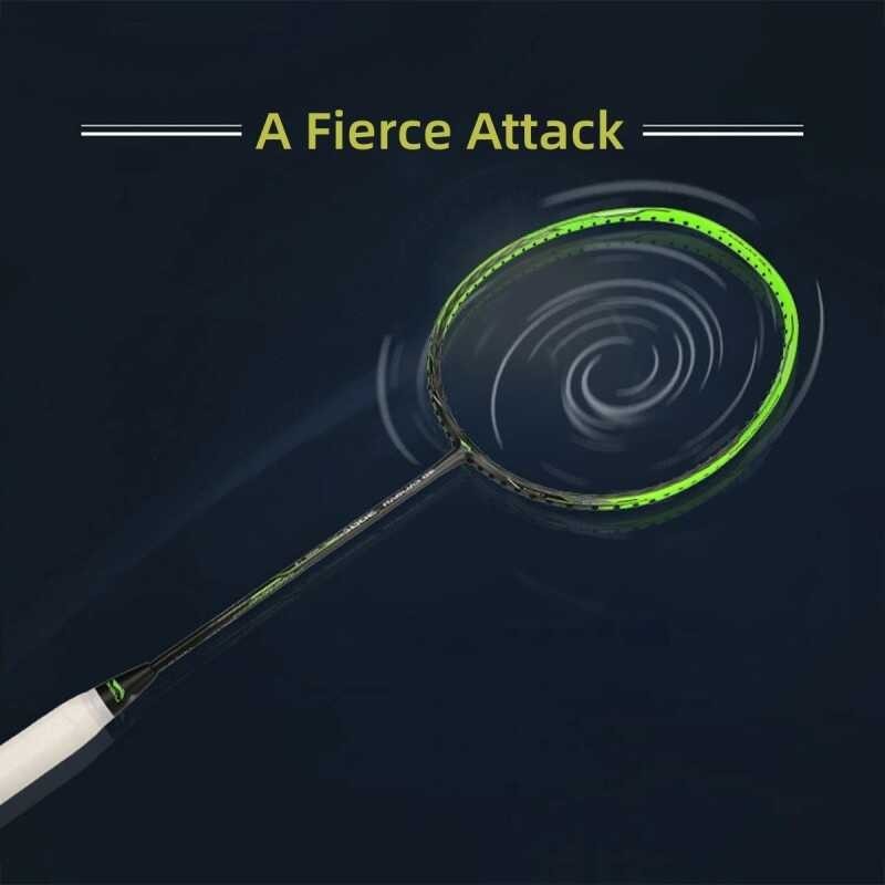 Ning 3D Li CALIBAR 300C (3U) Grey Green All Carbon Fiber Durable Ball Control Beginner Badminton Ra