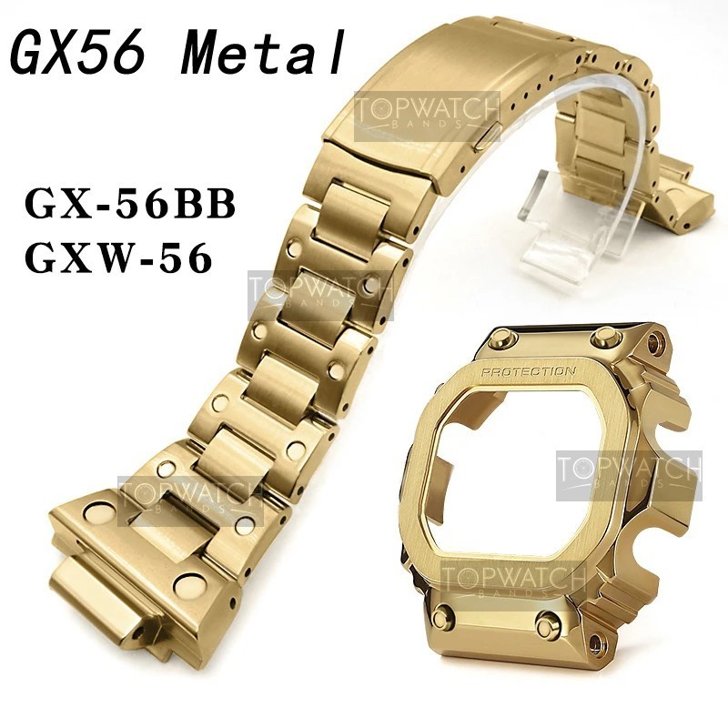 Gx56 Bezel สายนาฬิกาข้อมือ สเตนเลส 316 สีดํา สําหรับ GX56BB GXW-56