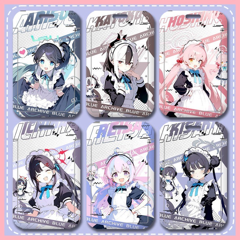 [GUYN] ที่ใส่บัตร Blue Archive ARONA Blue Archive Maid Alice Hoshino Kayoko Campus Card Meal Card Student Card School Card Bus Card Holder Tendou Arisu Takanaashi Hoshino