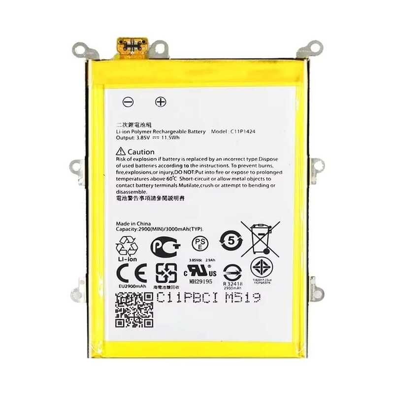 3000mAh Mobile Phone Battery for Asus ZenFone 2 ZenFone2 Z00AD Z00BD ZE551ML ZE550ML, Model C11P1424