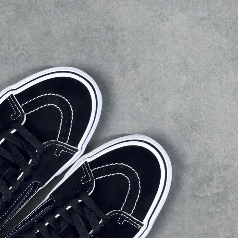 



 ♞,♘Vault by Vans x JJJJound Limited Edition Joint Sk8-Mid Black Suede Canvas ผ้าใบ Retro Class
