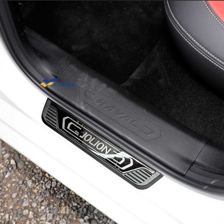 ❤ Carhanson Car Accessories For Haval Jolion Steel Side Step Door Sill Sticker Pedal Cover Trim S