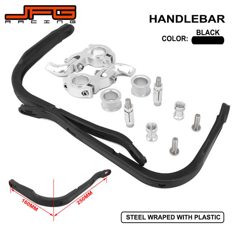 Motorcycle JFG racing Steel Handlebar Hand Guards Brush Bar For HONDA KTM Yamaha 22MM 28MM Dirt Bik