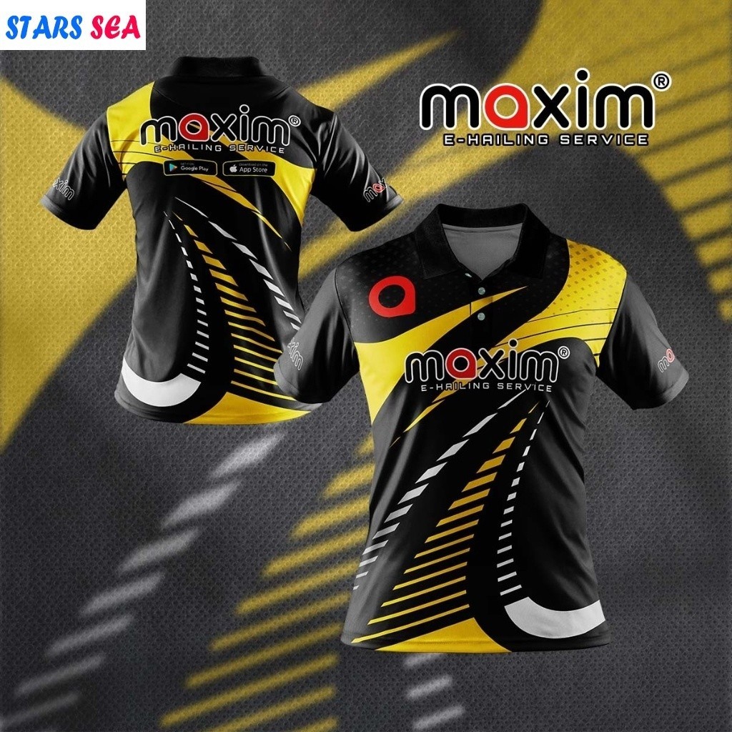 2024 เสื้อยืดพิเศษ Maxim Ehailing Service เสื้อโปโลแฟชั่นสูงหลวม Breathable เสื้อโปโลแห้งเร็ว