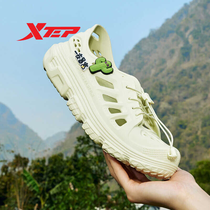 ลำลองมีรูระบายอากาศรองเท รองเท้าแตะสำหรับผู้ชาย Xtep