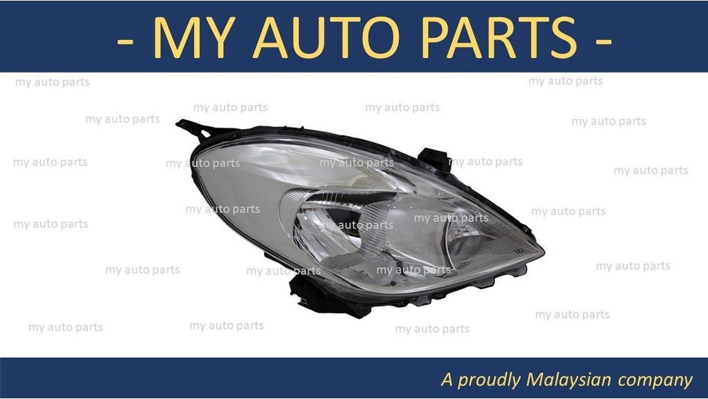NISSAN ALMERA 2012-2014 ไฟหน้า, ไฟหน้า, LAMPU DEPAN (มอเตอร์พร้อม)
