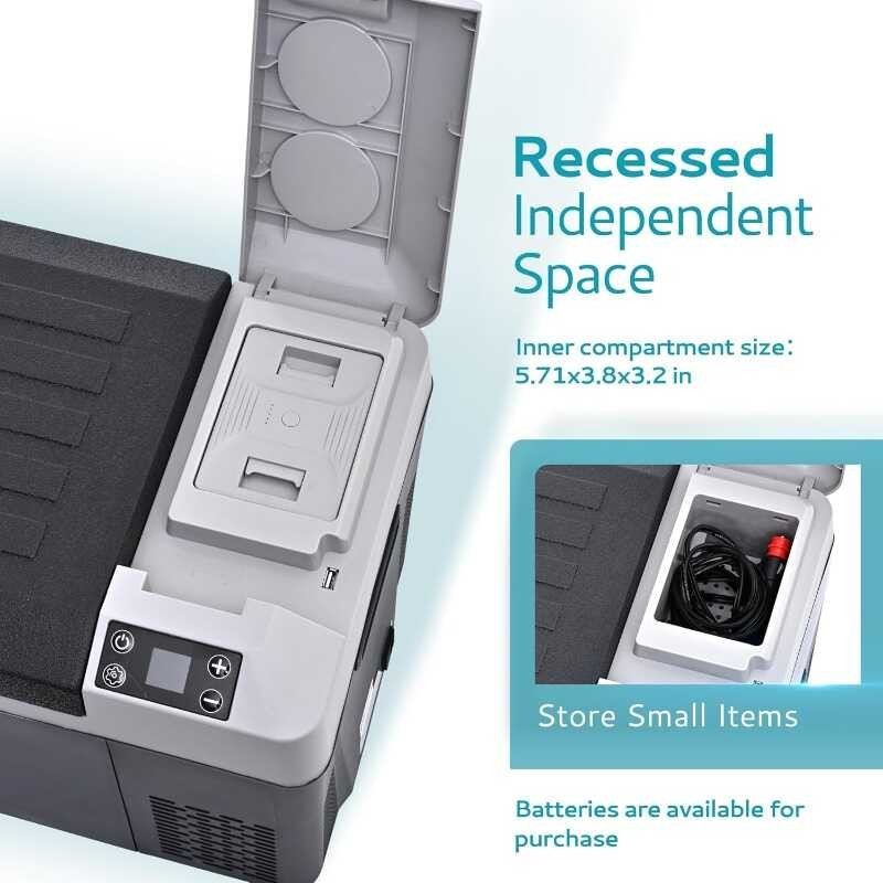 โวลต์ตู้เย็น, EUHOMY 24Qt (23L) ตู้เย็นแบบพกพา, รถตู้เย็นกับ