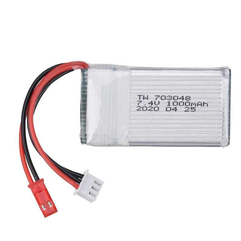 ❥ 7.4V 1000Mah 703048 Lipo สําหรับ MJXRC X600 รีโมทคอนโทรล RC  อะไหล่ 1000 Mah 7.4 V 2S แบ