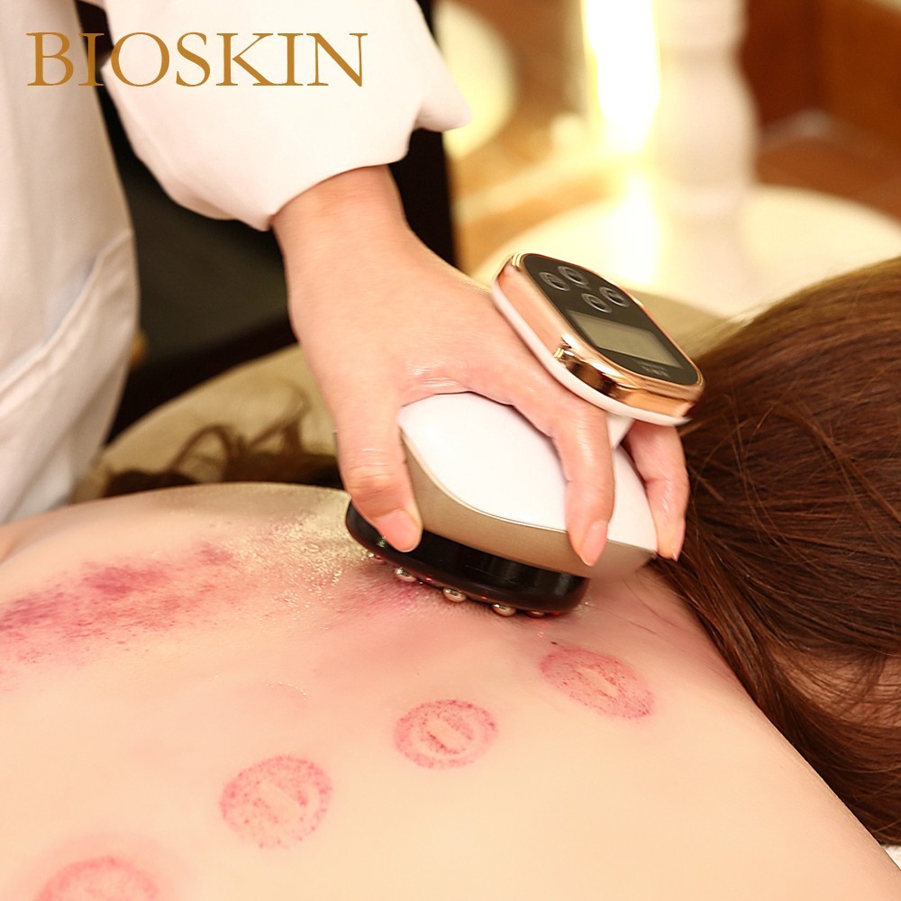 BIOSKIN Smart Wireless Scraping Massager Cupping EMS Vacuum Suction Guasha Fat Burner Body Slimming