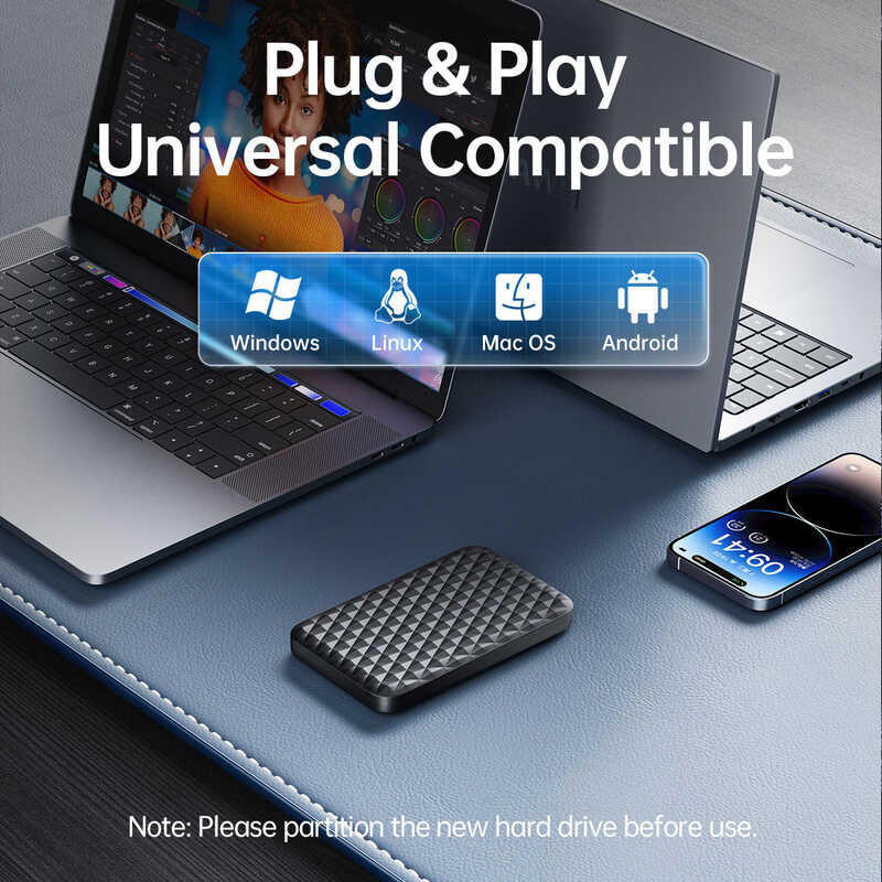 External ORICO 6Gpbs Hard Drive SATA to USB 3.1 2.5 Inch Enclosure Case for 2.5'' 7mm-9.5mm SSD HDD 