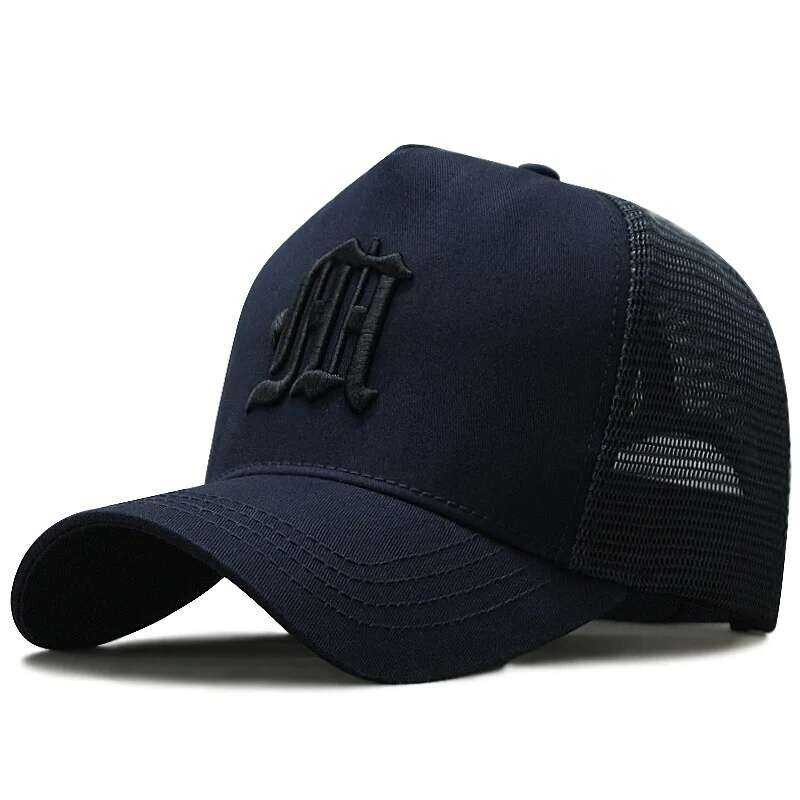 ❥ 56-60ซม. 61-68ซม. หมวกเบสบอลไซส์ใหญ่หมวกตาข่ายฝ้ายฤดูร้อนผู้ชายหมวกคนขับรถบรรทุก3d ปักลายหมวก