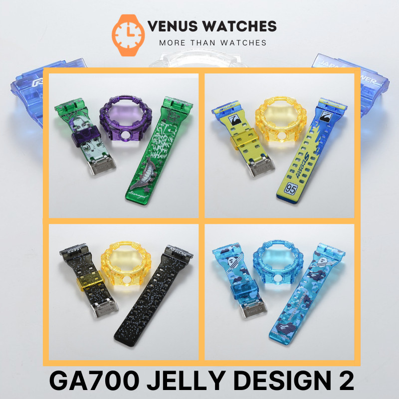 [VENUS Watches] GA700 VERSION 2 FANCY STYLISH สายพิมพ์ และกรอบ BNB JAM TALI TANGAN/CASIO/GSHOCK/CUS