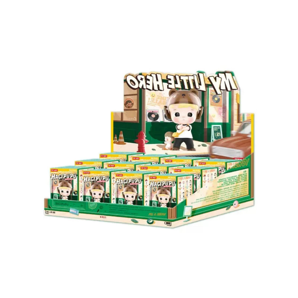 ของแท้ HACIPUPU ฟิกเกอร์ Little Hero Series POPMART Hidden Little Superman ของขวัญวันเกิด