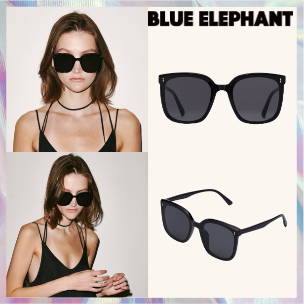 [BLUE Elephant] แว่นตากันแดด สีดํา สําหรับผู้ชาย และผู้หญิง