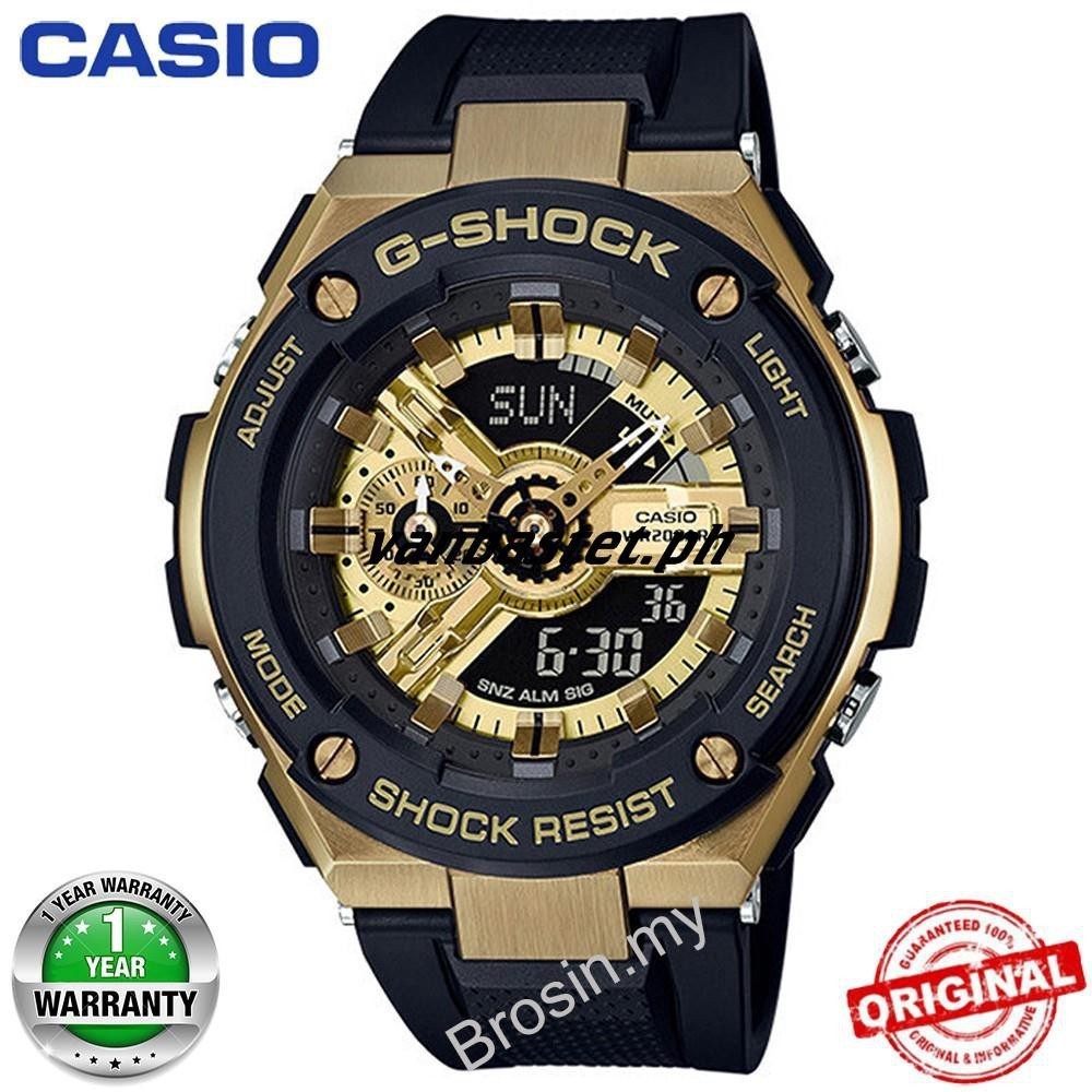 *ของแท้ ใหม่ คาสิโอ G-Shock GA400 นาฬิกาข้อมือควอตซ์ สไตล์สปอร์ต สําหรับผู้ชาย GST-400G-1A9