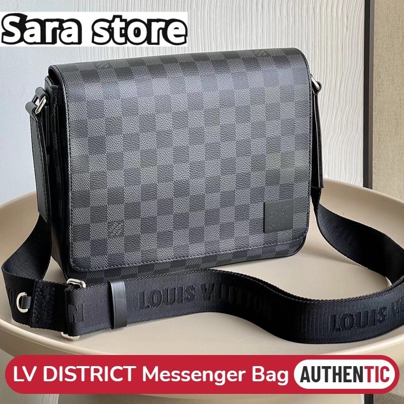 ♞,♘หลุยส์วิตตอง Louis Vuitton กระเป๋ารุ่น District PM Messenger Bag Small 26cm LV