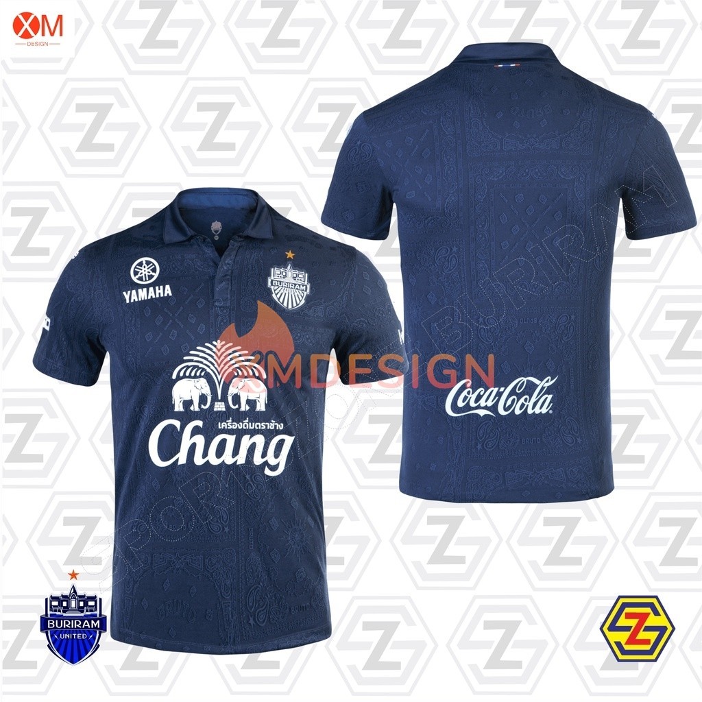 ของแท้ เสื้อแข่งขันบุรีรัมย์ยูไนเต็ด กรม ขาว ส้ม Buriram United TPL JERSEY HOME AWAY THRID