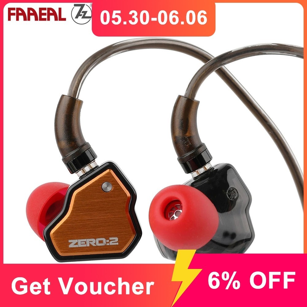 Faaeal หูฟังอินเอียร์ 7Hz x Crinacle Zero 2 เสียงเบสดี ไดนามิกไดรเวอร์ 10 มม. IEM พร้อมสายเคเบิล OF