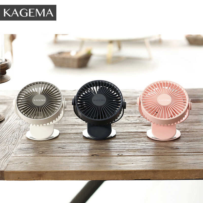 Portable KAGEMA Mini USB Rechargeable Table Standing 3 Speed Clip For Room Office Desk Fan พัดล