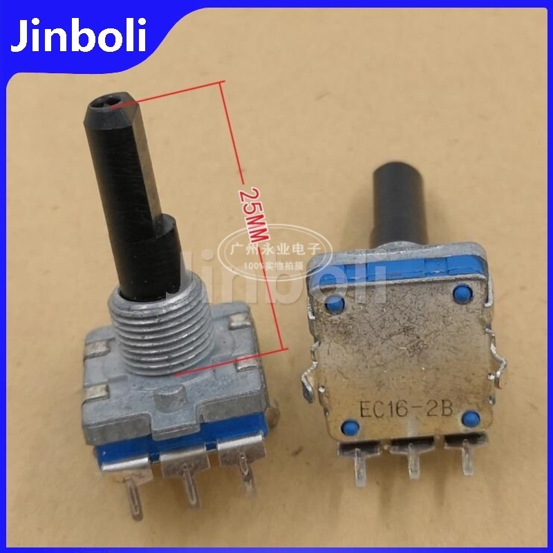 2pcs EC16 ประเภทโรตารี Encoder 3Pins 360 องศาหมุนเครื่องขยายเสียงสวิทช์ระดับเสียง 24 ตําแหน่งดิจิตอล Pulse Potentiometer