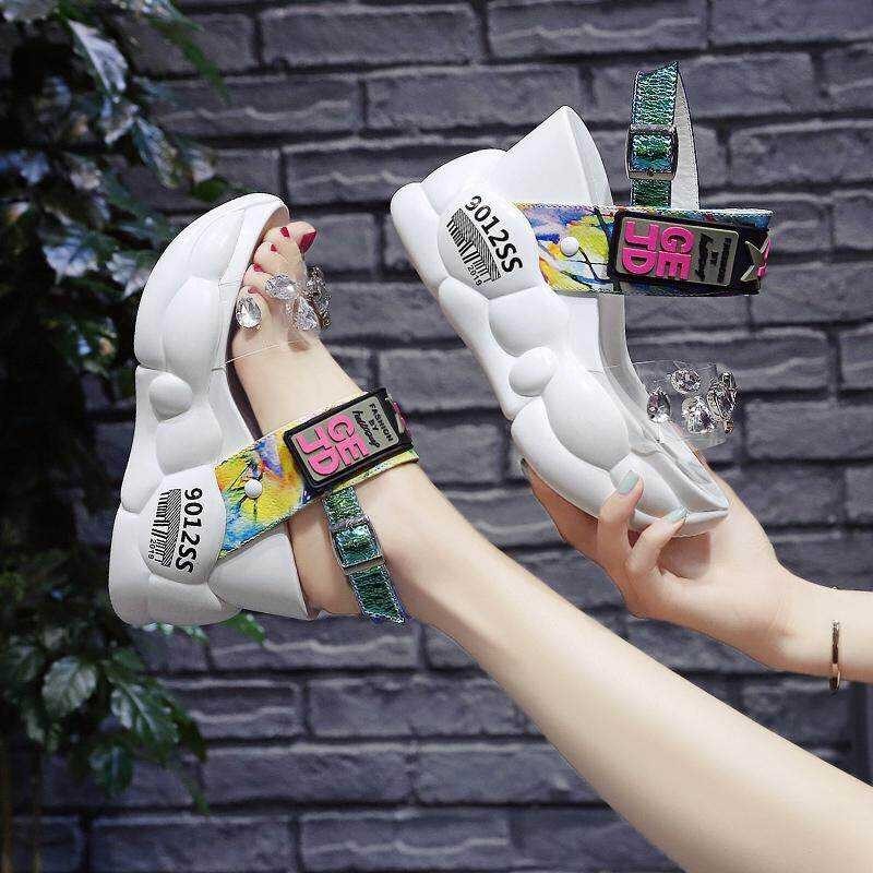 Women 2020 for Summer Fashion Platform High Heel Ins Sexy Women's Sandals Platm     's