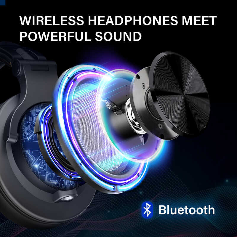 Oneodio A70 Bluetooth 5.0 Wireless Wired Professional DJ Studio Headphones Portable Monitor Headset