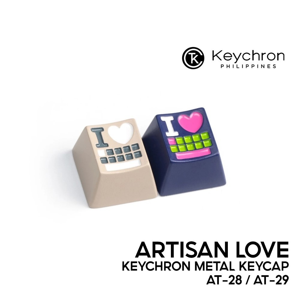 ในสต็อก Keychron Metal Artisan Keycap - รัก