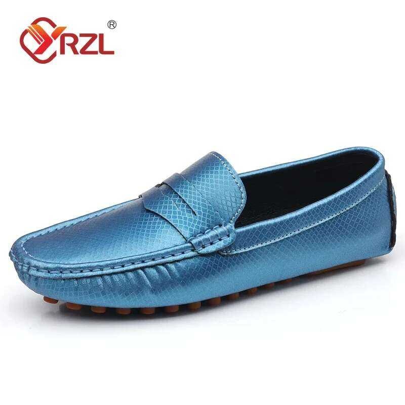 ❤️ Yrzlผู้ชายloafersรองเท้าสบายๆ2024ใหม่แฟชั่นhandmade Loafersคุณภาพสูงloafersรองเท้ากลางแจ้งลื