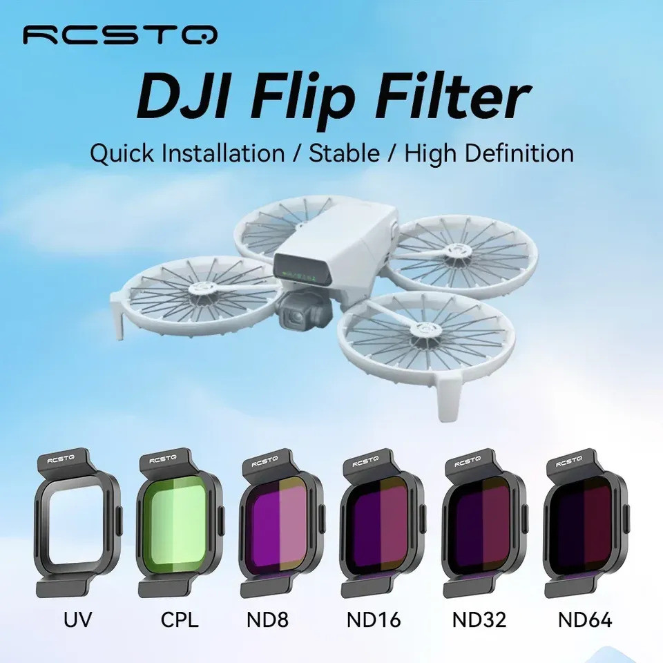 RCSTQ สําหรับ DJI Filp กรองกล้อง ND16/32/64 UV CPL Optical Glass กล้องกรองชุดเลนส์สําหรับ DJI Flip D