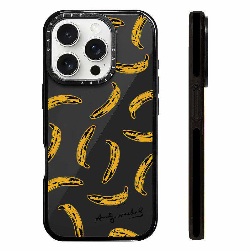 Andy Warhol Screenful Banana Case สําหรับ IPhone 11 14 15 16 Pro Max 12 13 Mini Cover X XR XS Max ซิ