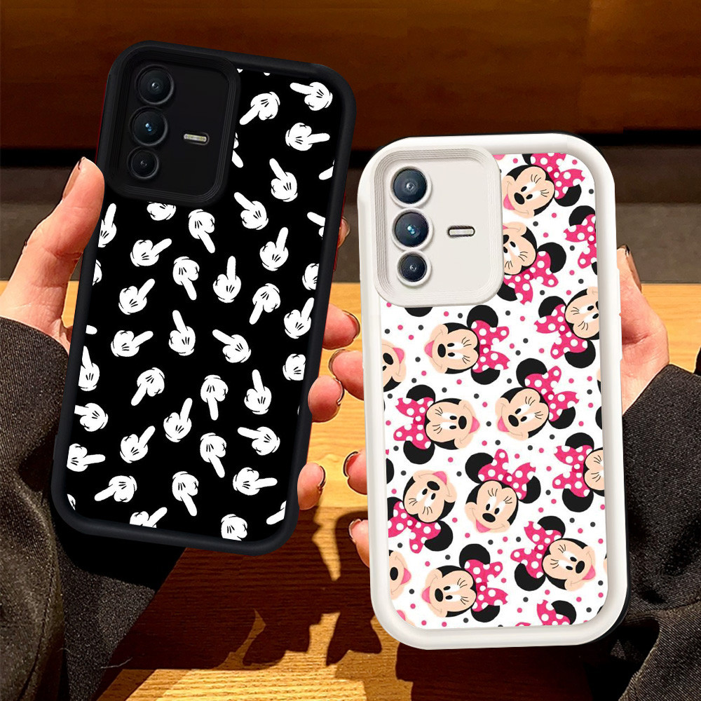 สําหรับ VIVO Y75 V23E Y200 V23 5G V19 Neo V17 ซิลิโคนกรณี H-65 Mokey เมาส์