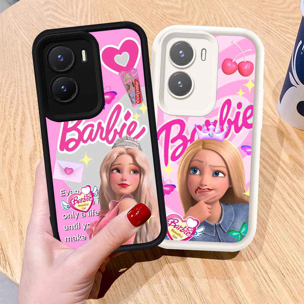 เคสสําหรับ VIVO Y55 Y33E Y01 Y75 Y33S 5G เคสซิลิโคน H-68 Barbie Girl