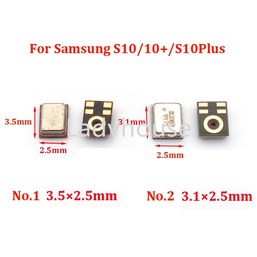 2-10 ชิ้นไมโครโฟนด้านใน MIC Receiver ลําโพงสําหรับ Samsung Galaxy S9 S10 Plus S10+ S10E เครื่องส่งสัญญาณ