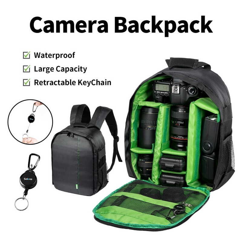 Backpack ➧ Selens Multi-Functional Digital DSLR Waterproof Outdoor Camera Bag